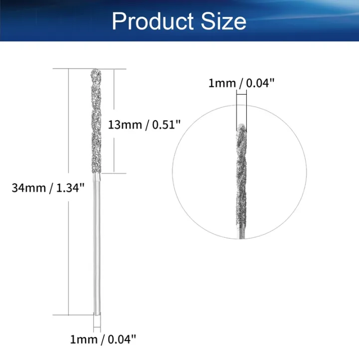 20pcs-1mm-0-04inch-diamond-twist-drill-bits-high-speed-steel-hss-for-glass-sea-shells-stone-tiles