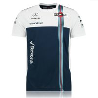 F1 เสื้อโปโล แขนสั้น ลายทีมแข่งรถ Williams Benz ทรงหลวม สําหรับผู้ชาย