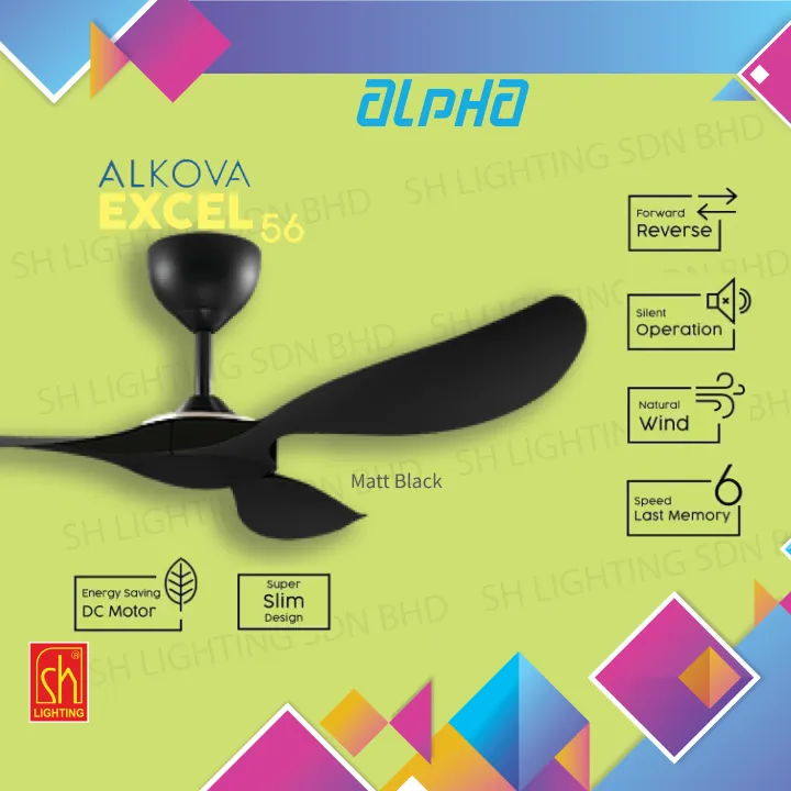 Alpha excel with remote control ceiling fan Lazada
