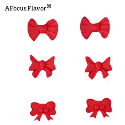 ；【‘； 3 Kinds Of Style Bow Style Cute Girl Bow Chocolate Candy Fondant Soap Mold Silicone Mold Cake Decorating Tools
