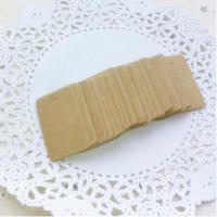 100Pcs Cardboard Blank price Hang tag Retro Kraft Gift Hang tag 2*3.3cm Labels