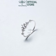 Nhẫn bạc nữ Tlee, Nhẫn Snow Princess lấp lánh - TleeJewelry -NN001 thumbnail