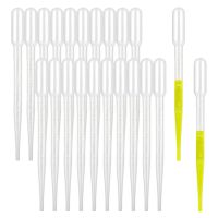 【YF】✁卍✒  20 Pieces of Scientific Laboratory Transfer Pipette 3ML Plastic Transparent Disposable Safety Dropper Graduation Supplies