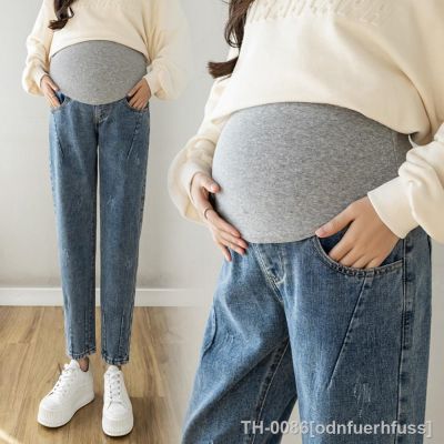 ❡ Calças de maternidade roupas mulher grávida gravidez baggy denim grossese feminina embarazada femme enceinte