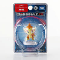 Takara Tomy Pokemon Moncolle-EX Sun Moon 4ซม. Mini ของเล่นคอลเลกชันรูป Chimchar ใหม่ในกล่อง975830