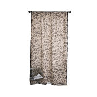 Spot parcel post Exclusive for Cross-Border Curtain Finished Product American Printed Small Curtain Half Shade Curtain Fabric Wholesale