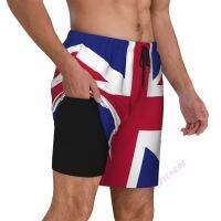 England British Flag Jack Mens Trunks With Compression 2 1 Quick-Dry Swim Shorts