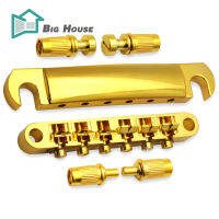 BigHouse 1เซ็ตกีตาร์สะพาน Tailpiece ชุดที่มีกระดุมบนล่างสตริงสะพานเข้ากันได้สำหรับ Les Paul Sg กีตาร์ไฟฟ้า