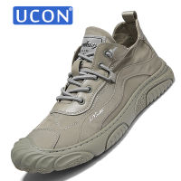 UCON รองเท้าลำลองอเนกประสงค์สำหรับผู้ชายทันสมัยรองเท้าแฟชั่นแบบสบายๆกลางแจ้งรองเท้ากีฬาใส่สบายลำลองใหม่39-44