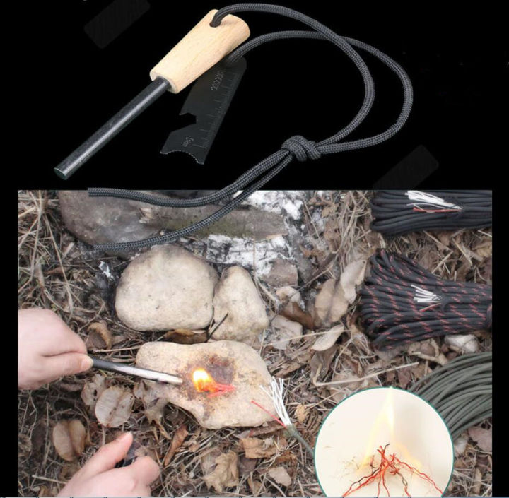 แท่งจุดไฟ-รุ่น-wood19-แท่ง-magnesium-ที่จุดไฟอเนกประสงค์-ไม้ขีดไฟเดินป่า-ที่จุดไฟในป่า-แท่งแมกนีเซียม-แท่งจุดไฟฉุกเฉิน-ไม้ขีดไฟตั้งแคมป์-flint-striker-fire-starter-outdoor-camping-survival-magnesium-f