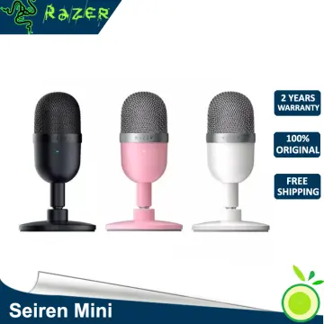 Razer Seiren Mini USB Streaming Microphone: Precise Supercardioid Pickup  Pattern - Professional Recording Quality - Ultra-Compact Build - Heavy-Duty  Tilting Stand - Shock Resistant - Quartz Pink 
