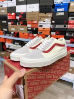 [ พร้อมส่ง ] รองเท้าผ้าใบแวนส์ old school classic White Red รองเท้าชาย-หญิง รองเท้าลำลอง รองเท้ากีฬา พร้อมส่ง [AR01]