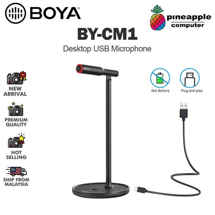 BOYA BYCM1 Desktop USB Microphone Adjustable Conference Mic Lazada