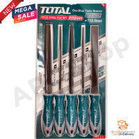 ตะไบเหล็ก 5 ตัวชุด Total รุ่น THT918516 (กลม+แบน+ท้องปลิง+สีเหลี่ยม+สามเหลี่ยม)