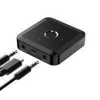 2 IN 1 Bluetooth-Compatible 5.2 Audio Transmitter RX TX 3.5MM Transmitter ตัวรับ AUX APTX Adaptive HD Wireless สําหรับทีวีรถยนต์พีซี