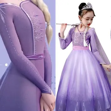 Foierp Costume Dress - Princess Dress Long Sleeves with Cloak Crown Wa