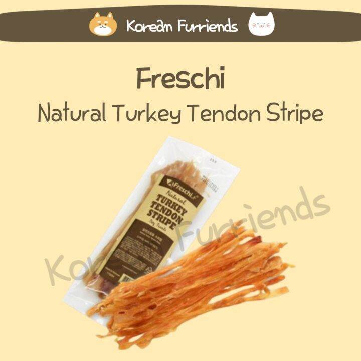 Natural Turkey Tendon Strip Korean Dog dental chew dental stick dog