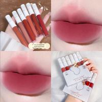 Love bear lip glaze กันน้ำ กันเหงื่อ คัพ non stick ลิปกลอสเนื้อแมตต์ไม่ซีดจาง