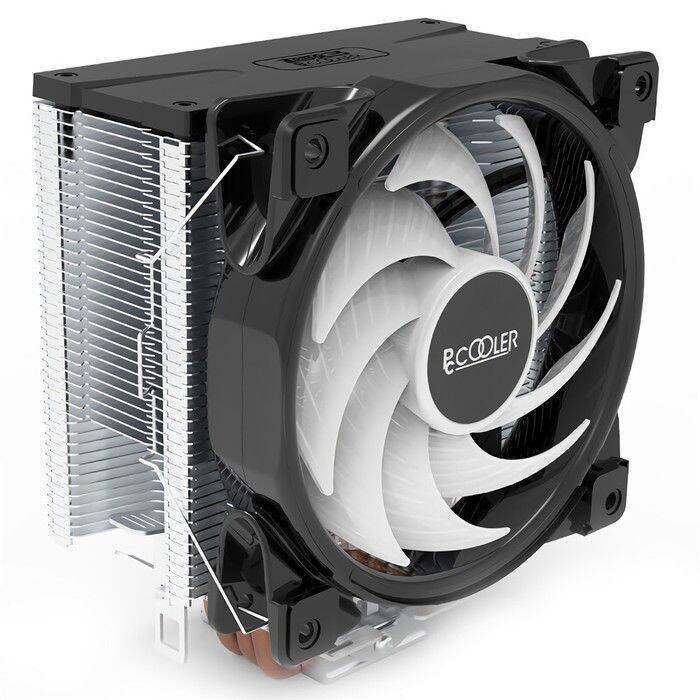 ♛Pccooler GIX5RE126M RGBGix4s120mm Cpu Cooler Tower Cooling With Color Led Fan cpu fan rgb