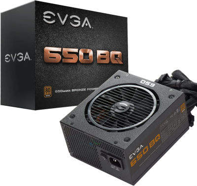 EVGA 650 Bq, 80+ Bronze 650W, Semi Modular, 5 Year Warranty, Includes Free Power On Self Tester, Power Supply 110-BQ-0650-V1