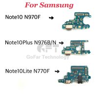 1ชิ้นชาร์จพอร์ต Usb ชิ้นส่วนบอร์ดเชื่อมต่อไมค์ไมโครโฟนสายเคเบิลยืดหยุ่นกับสำหรับ Samsung Galaxy Note10 N970f N770f N976b