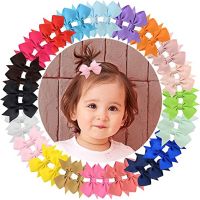 1 Pcs Tiny 2 Inch Pinwheel Solid Hair Bows Alligator Samll Clips for Baby Gilrs Toddlers Kids Handmade Headwear Hair Accessories Hair Accessories