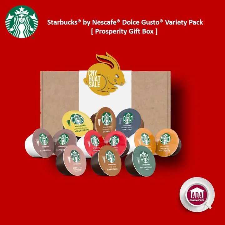 coffee ☾ Starbucks by Nescafe Dolce Gusto Capsules Trial Variety Pack