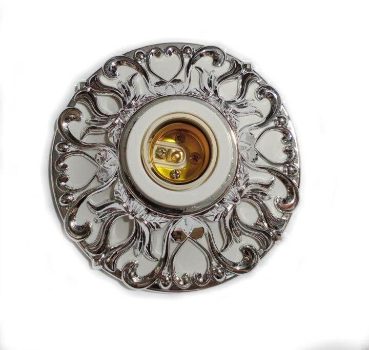 Fitting Lampu Hias Model BUNGA EMAS / Fiting Lampu Plafon / Fitting