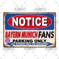 Tanlinxin Bayern Munich แฟนที่จอดรถเพียงโลหะดีบุกป้าย Vintage Fun โปสเตอร์ Home Wall ตกแต่ง