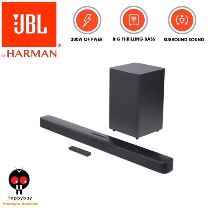 JBL Bar 2.1 Deep Bass Big Thrilling Soundbar with Wireless Subwoofer ...