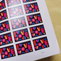 Love 2021 Forever Postage Stamps Sheet of 20 US Postal First Class Valentine Wedding Celebration Anniversary Romance Party