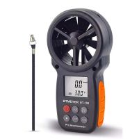 เครื่องวัดความเร็วลมแบบใช้มือถือ Digital Anemometer BT-100สำหรับวัดความเร็วลมอุณหภูมิและลมหนาวพร้อม Backlight LCD