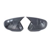 M Style Car Carbon Fiber Rearview Mirror Cover Trim Frame Side Mirror Caps Car Horn Mirror Cover Decoration for Honda HRV HR-V XRV XR-V 2022 2023