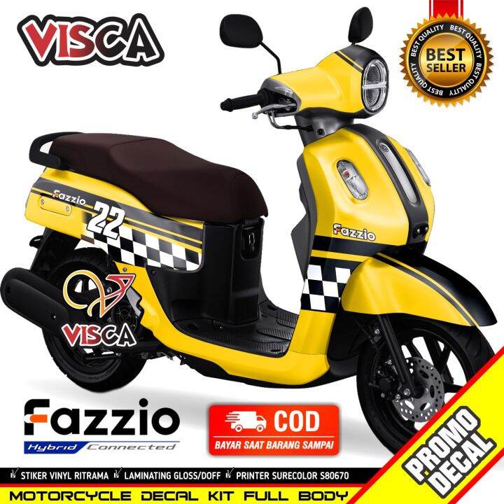 Decal Yamaha Fazzio Full Body Stiker Fazzio Variasi Full Body Striping Yamaha Fazzio Variasi