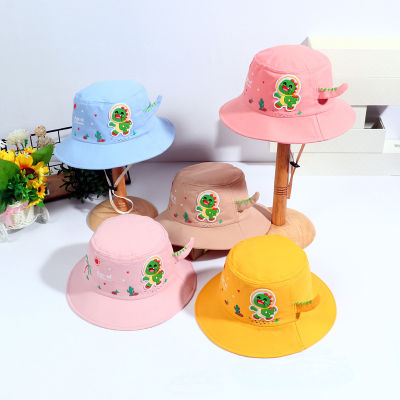 หมวกเด็ก, หมวกเด็กชาวประมง, หมวกกันแดดสําหรับป้องกันแสงแดด, น่ารัก, การ์ตูน, แคชชวล