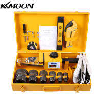 KKmoon Plastic Pipe Welding Machine 0-320°C Double Switch Adjustable Temperature Socket Fusion Welder with Double Heat Dissipation 6 Die Heads 20/ 25/ 32/ 40/ 50/ 63mm Iron Case 1500W Electric Tube Heating for PPR PE HDPE