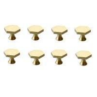 8-Pack Brass Cabinet Knobs, Dresser Knobs for Dresser Drawer Knobs and Pulls Knobs and Pulls Handlesm, with Screws