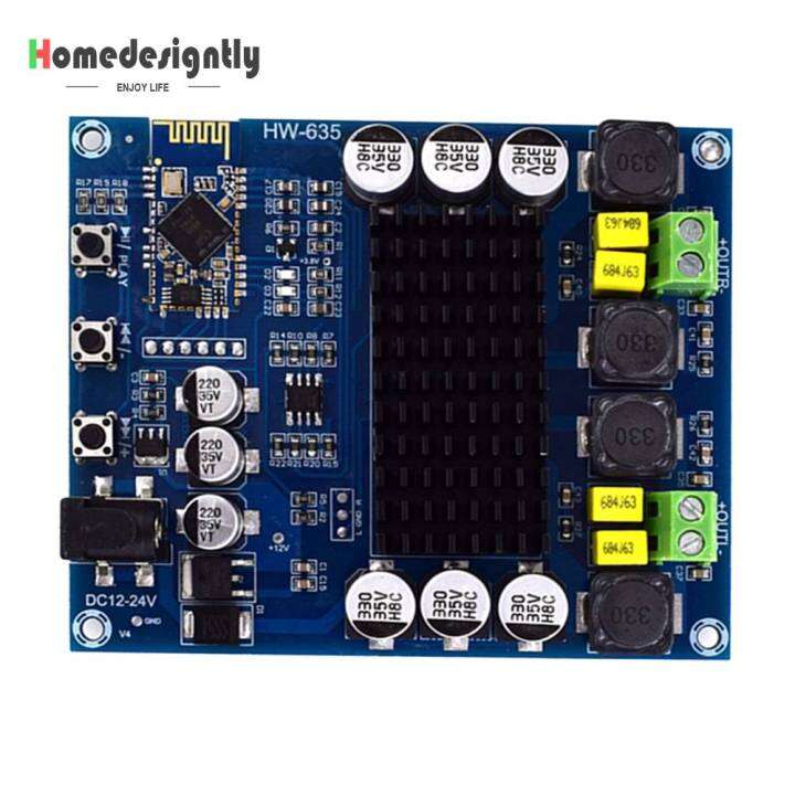 xh-m548เครื่องขยายเสียงพลังสูงดิจิตอลบอร์ดสองช่องโมดูลเครื่องขยายเสียง-tpa3116d2-dc12-24v-ที่รองรับบลูทูธ