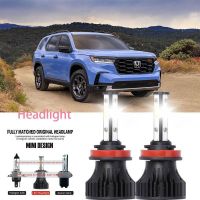 ไฟหน้ารถยนต์ LED 40w 6000k สีขาว สําหรับ Honda Pilot 2006-2018 2PCS