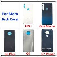 กระจกฝาหลังปิดโทรศัพท์ด้านหลังสำหรับ Motorola Moto One Macro Action/ G6 Plus/พลังงาน G7/เล่น G9/E7พร้อมกาวกาว