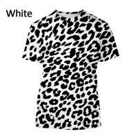 2023 new2022 New Fashion Colorful Leopard 3D Printing Short-sleeved T-shirt Funny Polka Dot Pattern Harajuku Style Streetwear Summer Tee