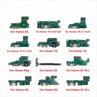 ขั้วต่อพอร์ตชาร์จบอร์ด Flex Cable สําหรับ HuaWei Honor Play 8A 7A 7C 7X 7S 6A 6C 6X 5C Pro พร้อมไมโครโฟนชิ้นส่วนซ่อมไมค์