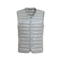 NewBang Mens Down Vest Ultra Light Down Vest Men V-neck Sleeveless Spring Autumn Waistcoat Winter Without Collar Warm Liner