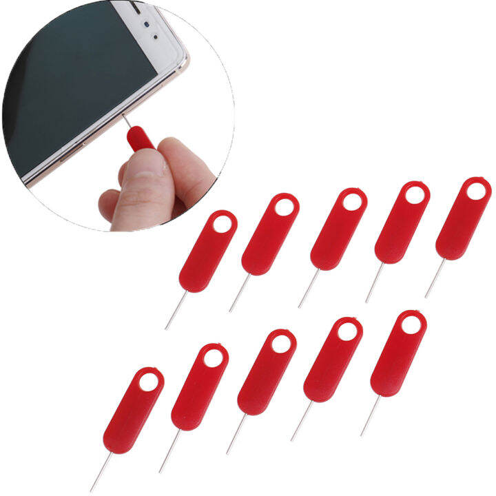 FISHBONE 10pcs Smartphone Mobile Phone Phone Key Tool Eject Pin Sim Card Tray Ejector Removal