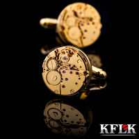 KFLK -Color Mechanical ยี่ห้อคุณภาพสูงผู้ชาย Cufflinks งานแต่งงานของขวัญ Cuff Links ปุ่มใหม่มาถึงผู้เข้าพัก2017