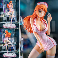 Model โมเดล Figure ฟิกเกอร์ จากการ์ตูนเรื่อง One Piece วันพีซ เต็มพิกัดสลัดจอมลุย วันพีช Nurse Nami นามิ ชุดพยาบาล สูง 33 cm Ver Anime ของสะสมหายาก อนิเมะ การ์ตูน มังงะ คอลเลกชัน ของขวัญ Gift จากการ์ตูนดังญี่ปุ่น New Collection Doll ตุ๊กตา manga