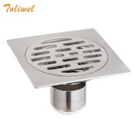 6 inch Square Stainless Steel Shower Floor Drain Trap Waste Grate 15cm  by Hs2023