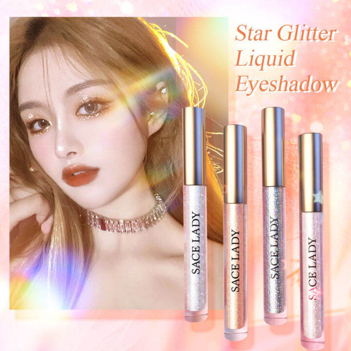SACE LADY Liquid Eyeshadow Long Lasting Waterproof Glitter Shimmer
