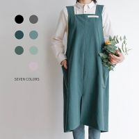 100%Cotton Waterproof Apron Gardening Florist Baking Coffee Shop Ceramics Handwork Restaurant Waiter Kitchen Chef Aprons Aprons