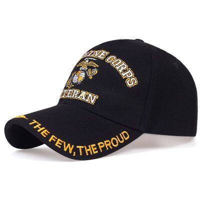 New Fashion US Marine Corps Veteran The Couple The Pride Hats Letter Embroidered Caps Pride Navy USMC Black Baseball Caps